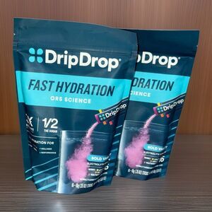 DripDrop Fast Hyndration 4 Flavor Electrolyte Powder - 16 Pieces (2 Pack)